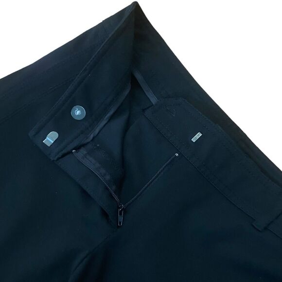 New York & Co 7th Avenue Black Skinny Stretchy Pants Women's Size 4 Bottom Slit - Picture 6 of 11